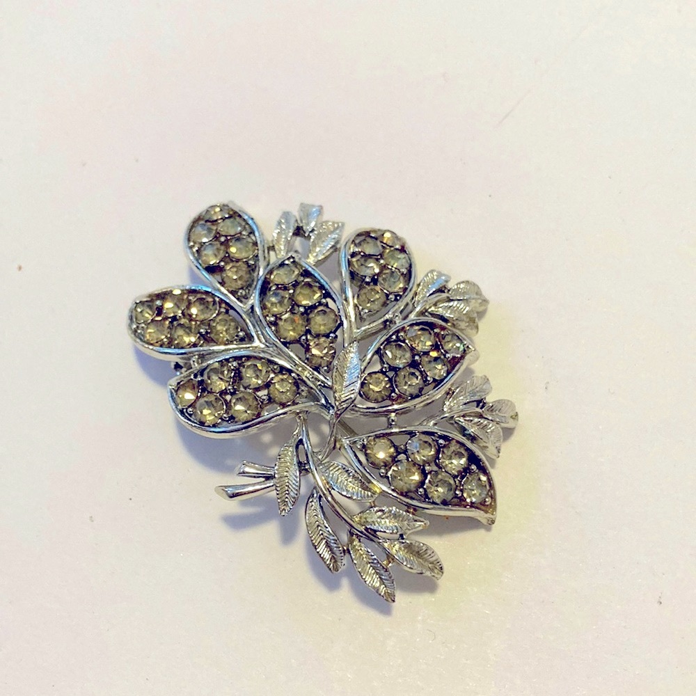 Blinged out Vintage Broach
